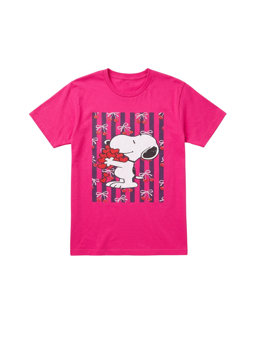 Camiseta Fucsia Snoopy
