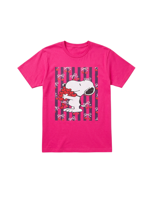 Camiseta Fucsia Snoopy